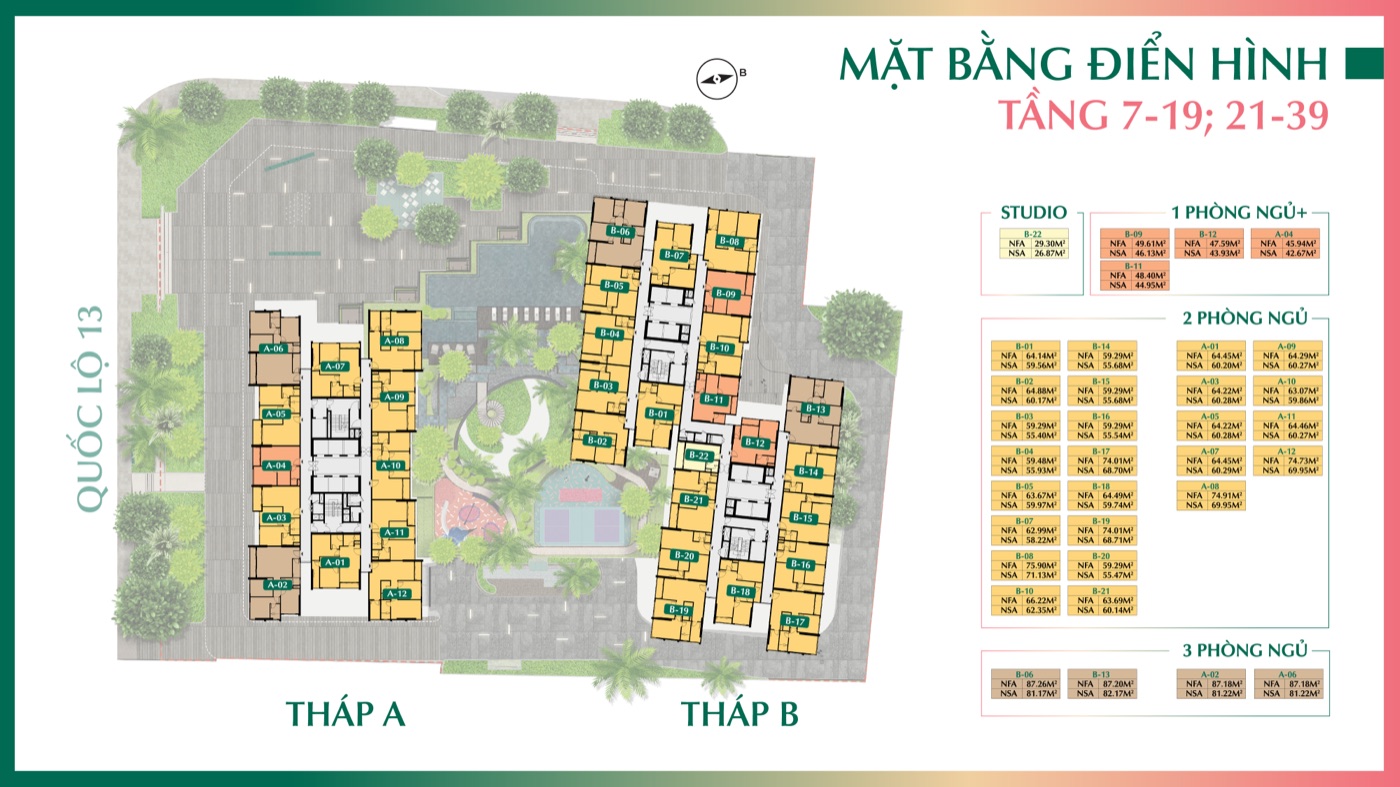 Mặt bằng tầng điển hình